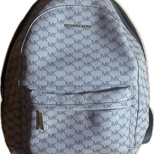 Michael Kors Monogram Light Blue Backpack